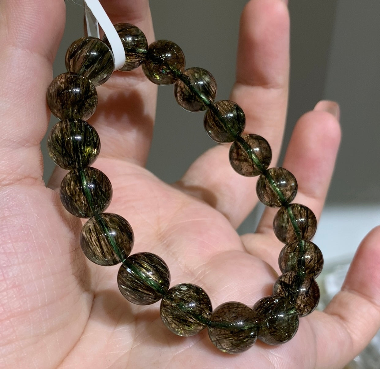 green tourmaline hair
