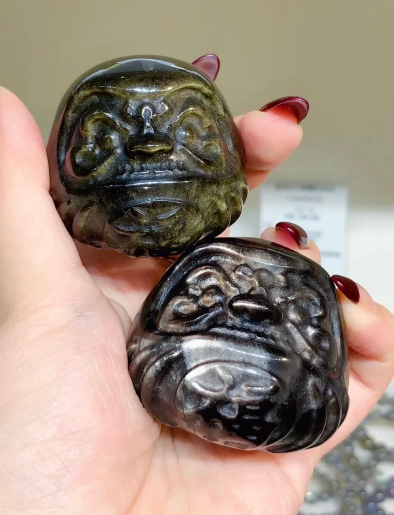 金曜石|銀曜石達摩