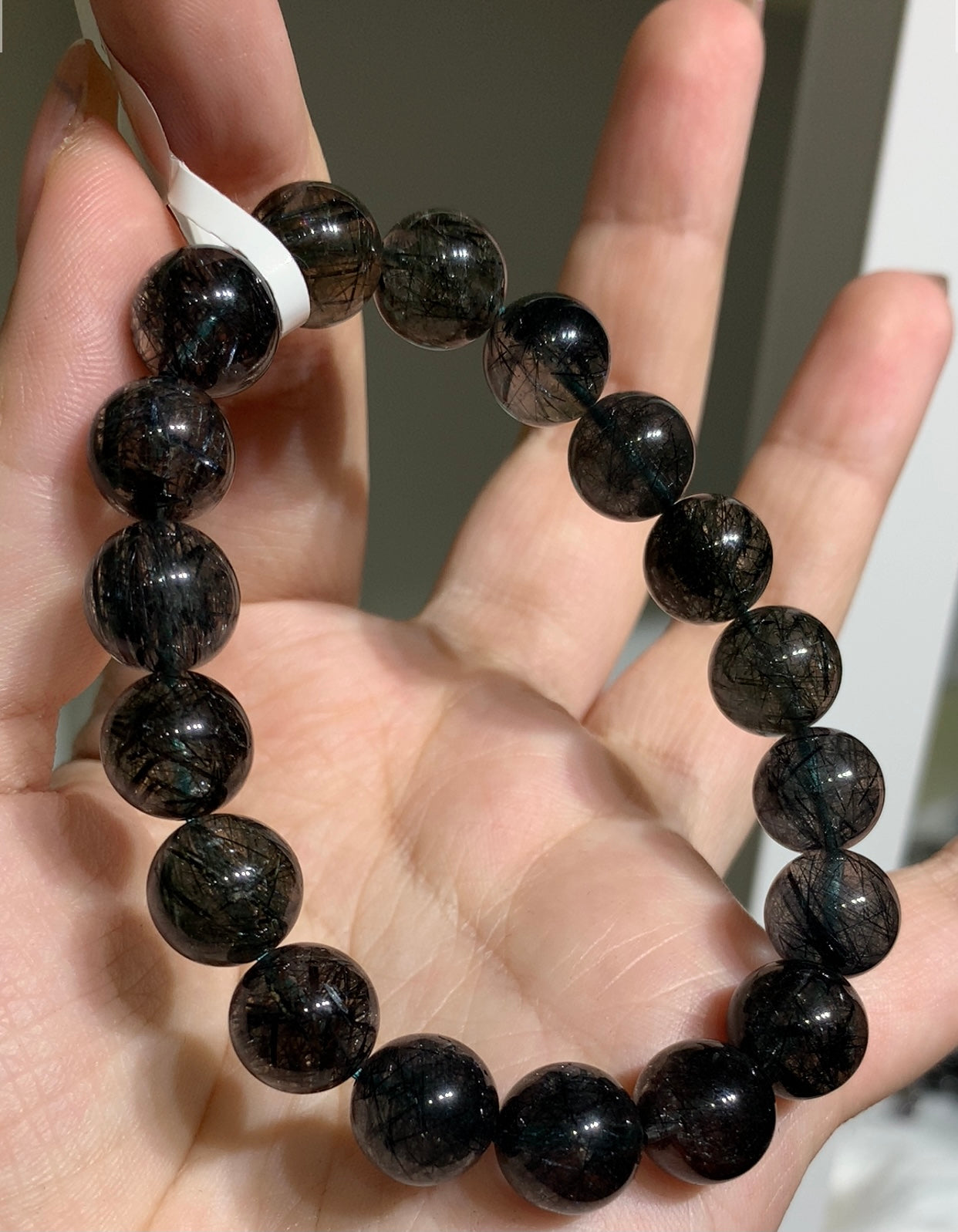 グリーンヘアクリスタル 11mm