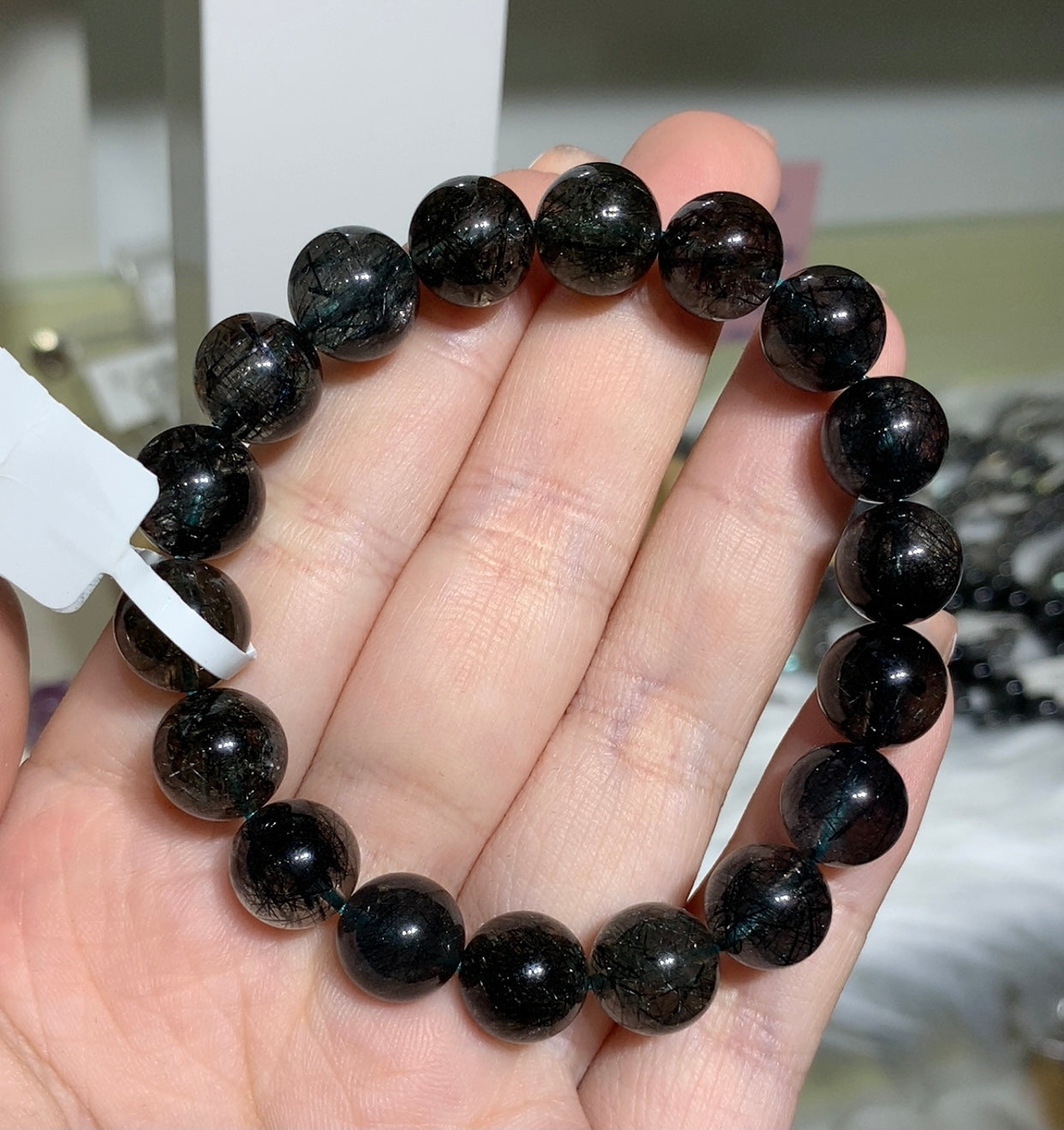 グリーンヘアクリスタル 11mm