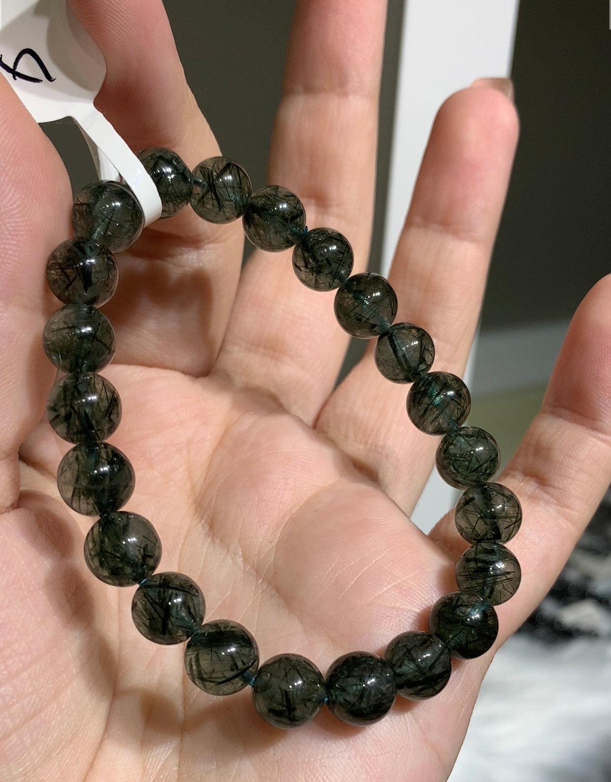 Green hair crystal 8.8mm