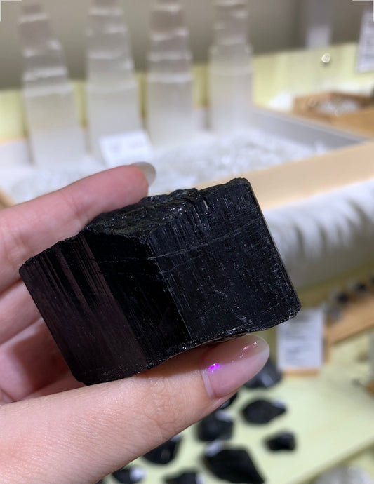 Black Tourmaline Rough #34
