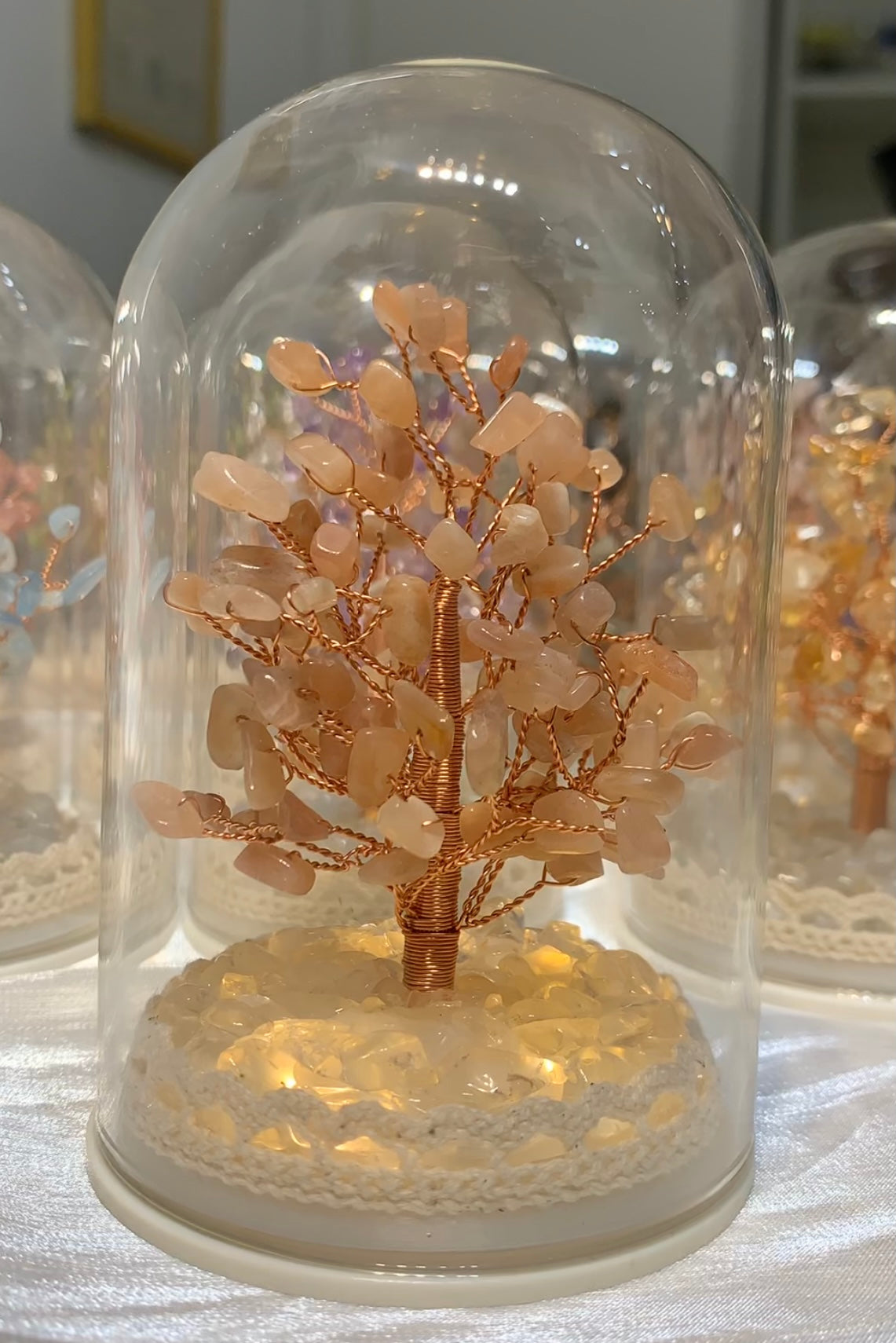 小夜燈水晶樹(有蓋)L Size