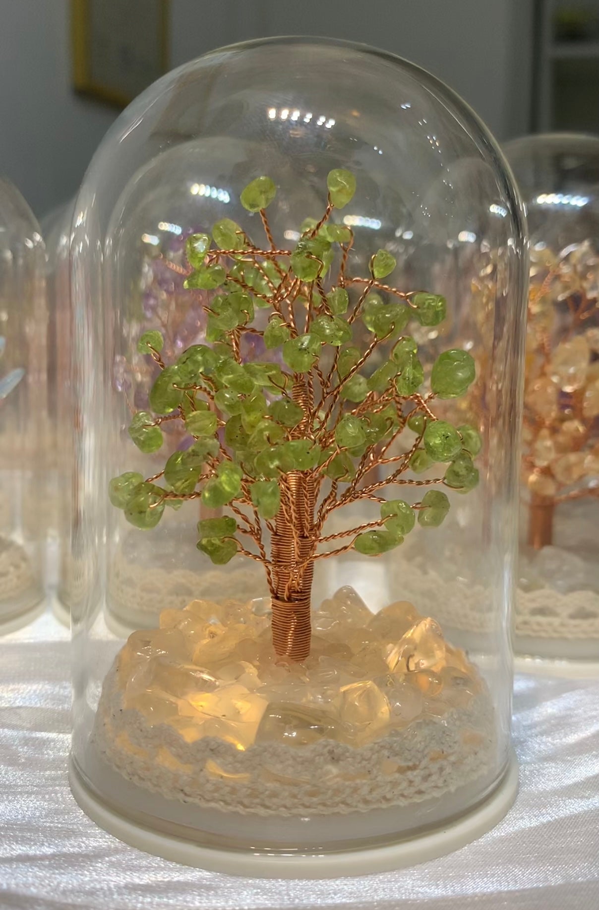 小夜燈水晶樹(有蓋)L Size
