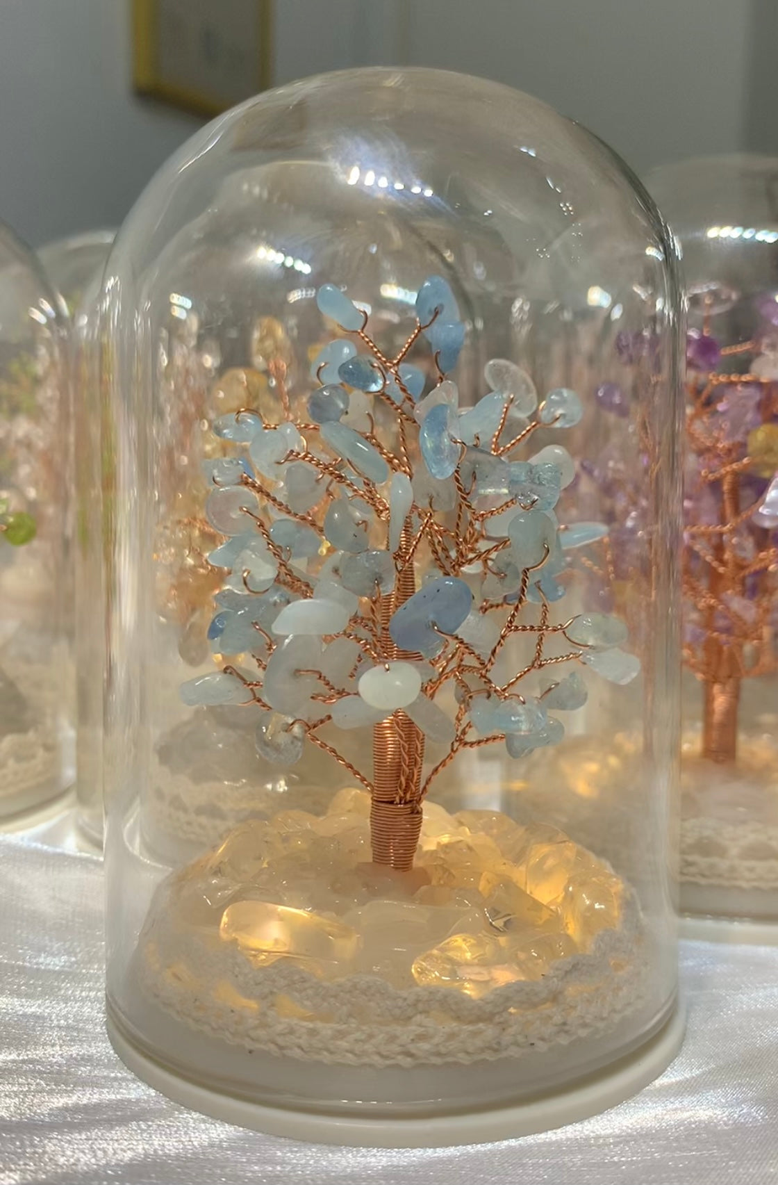小夜燈水晶樹(有蓋)L Size