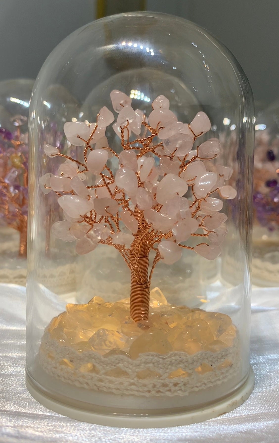 小夜燈水晶樹(有蓋)L Size