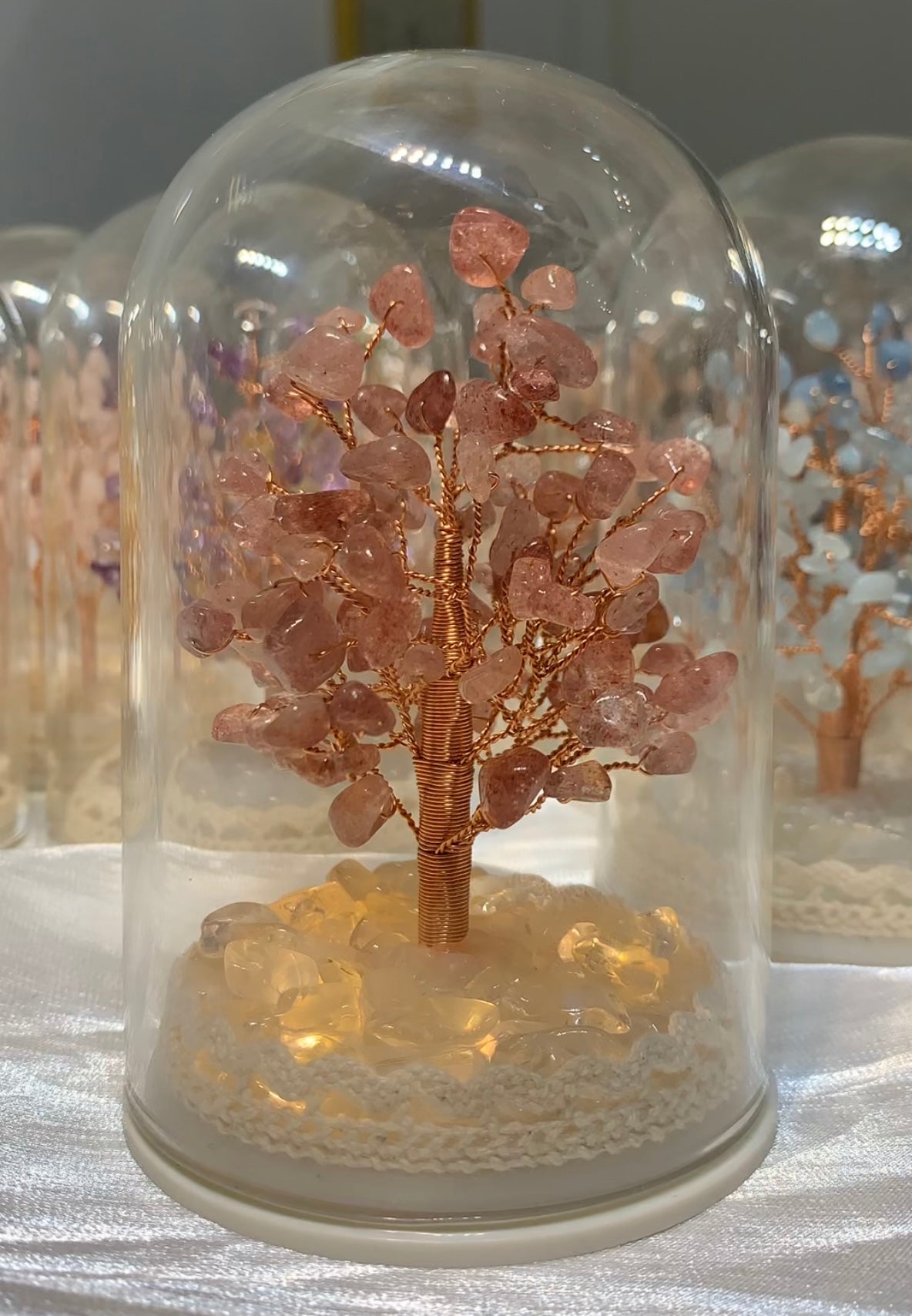 小夜燈水晶樹(有蓋)L Size