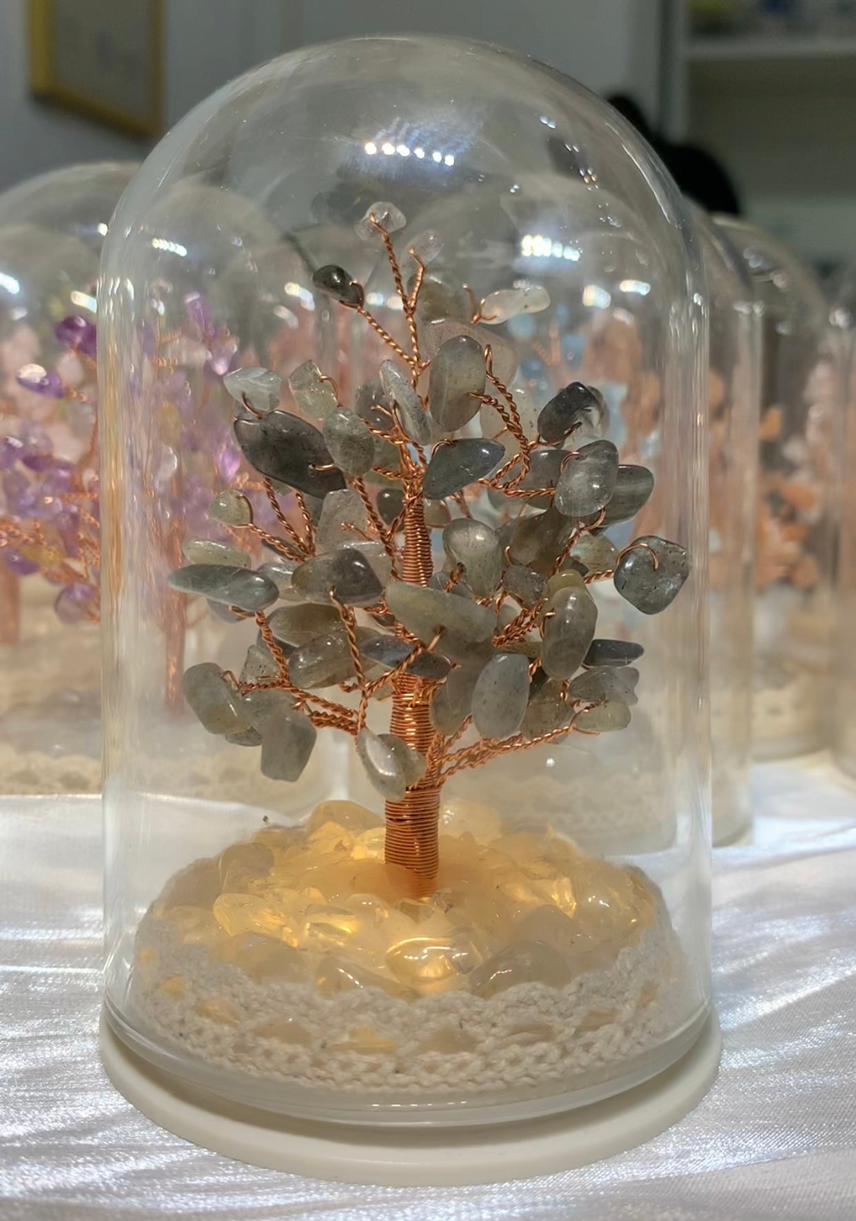 小夜燈水晶樹(有蓋)L Size