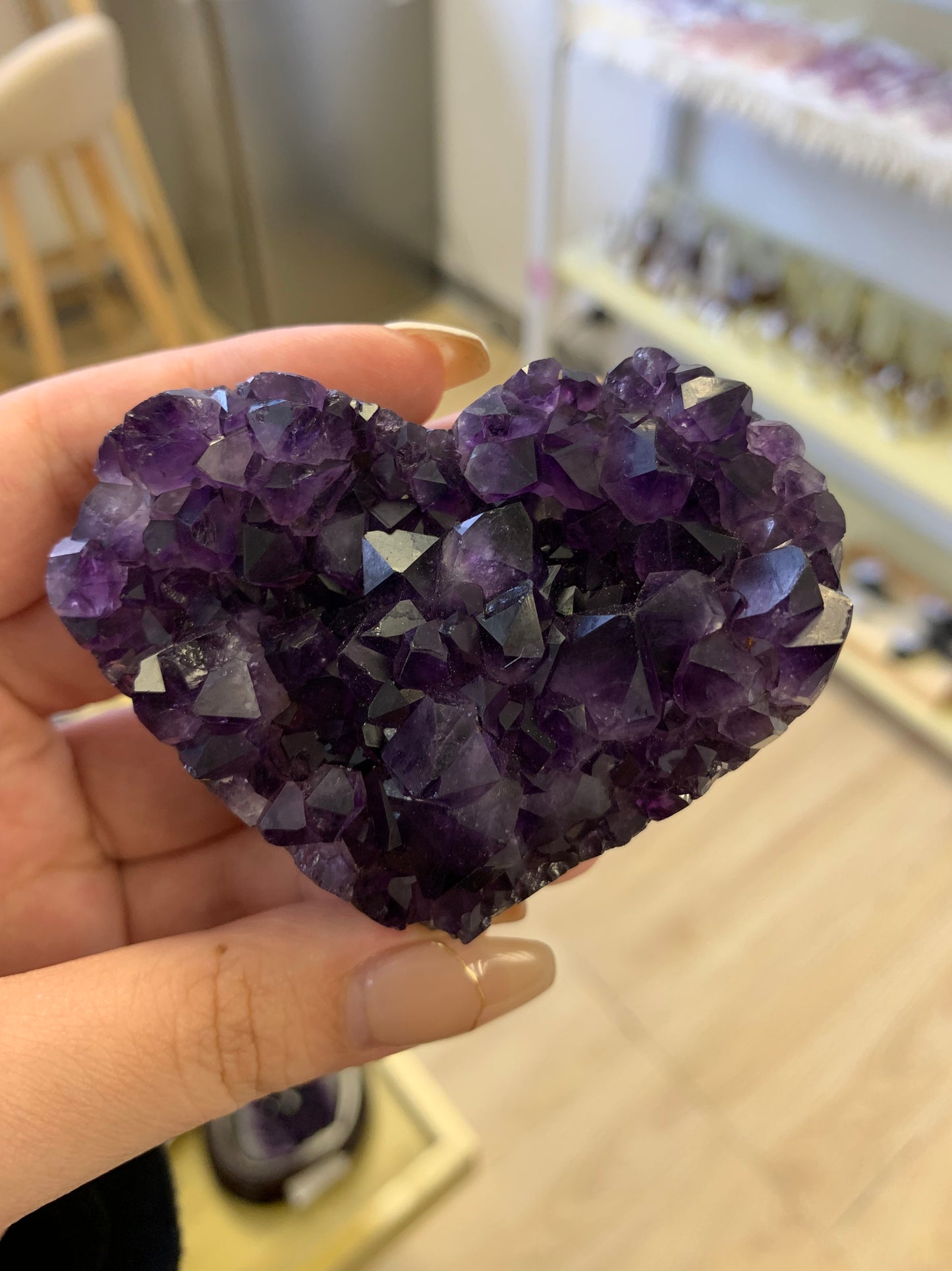 Superb Uruguayan Heart-Shaped Amethyst Cluster #13