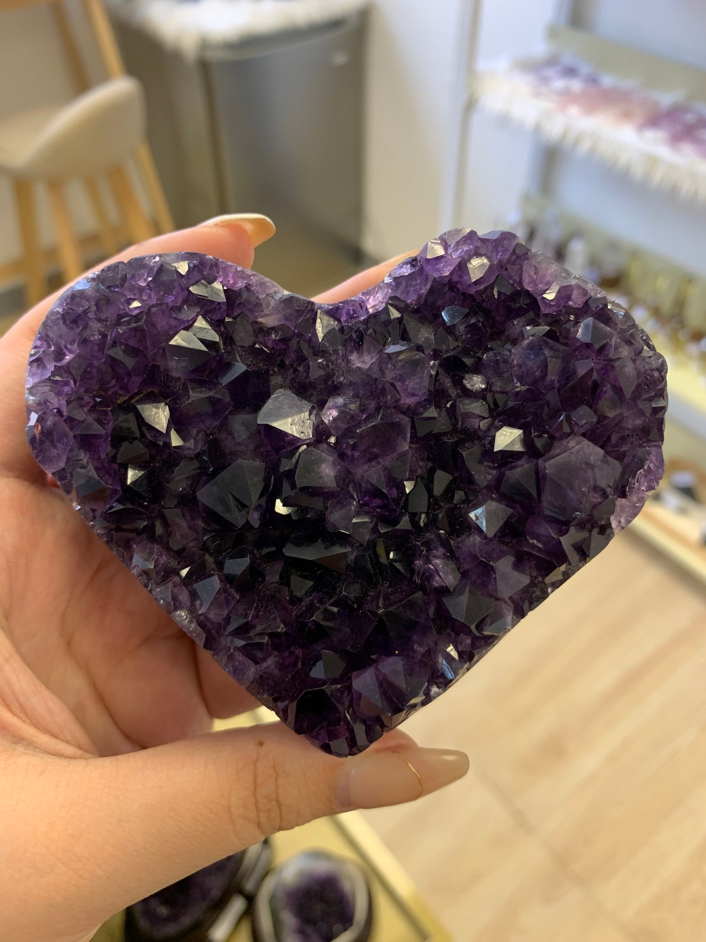 Superb Uruguayan Heart-Shaped Amethyst Cluster #21