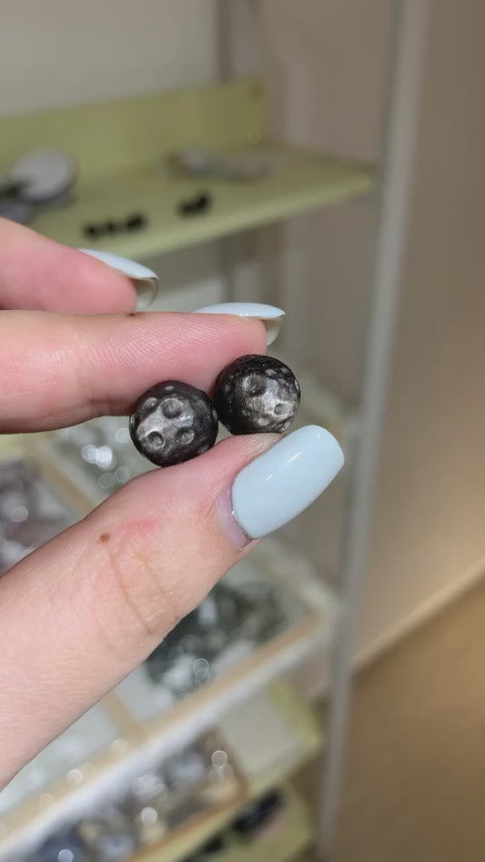 銀曜石月球 (通孔款/吊飾款)
