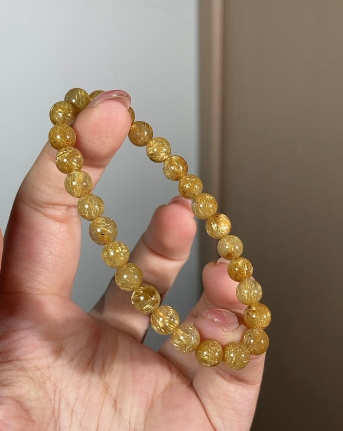 高品濃色金髮晶 6.8mm