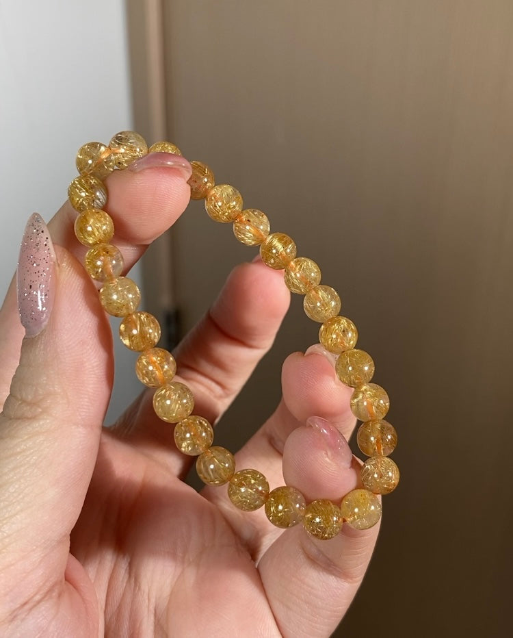 高品濃色金髮晶 6.8mm