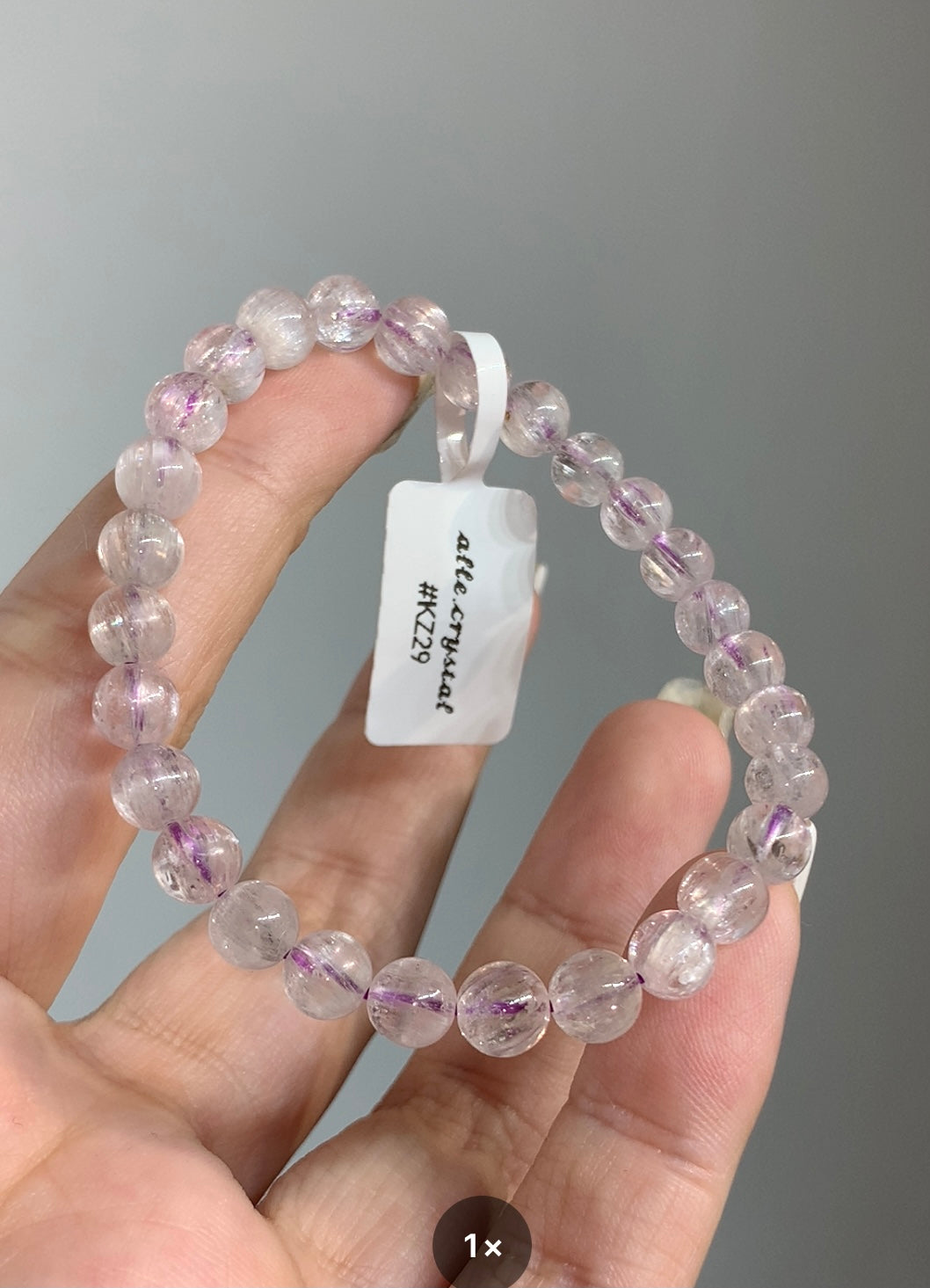 High-grade ice brushed purple lithium 6.8mm