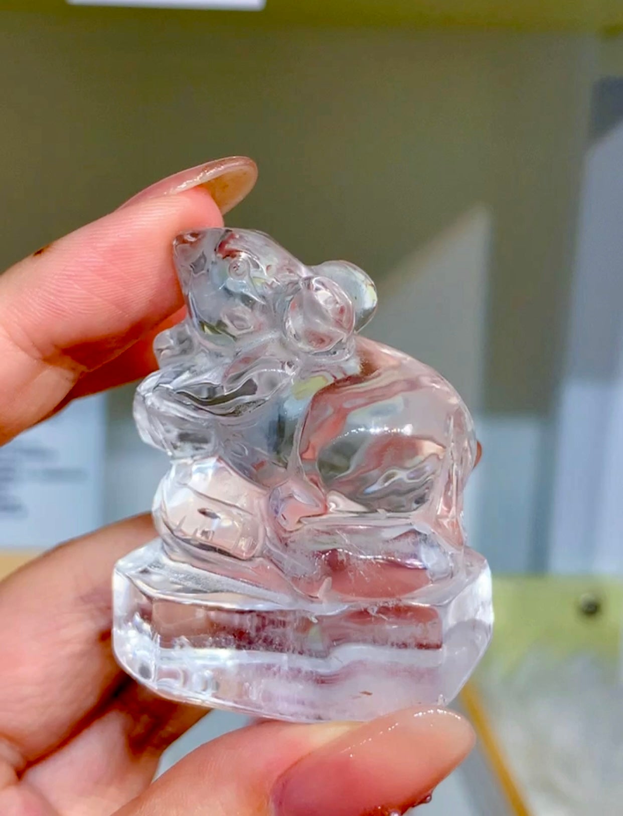 高品白水晶生肖擺件