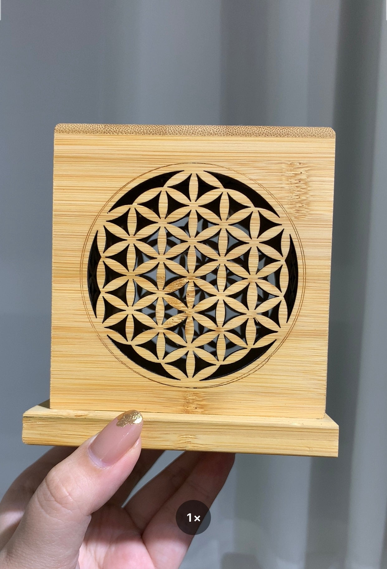 flower of life wooden box