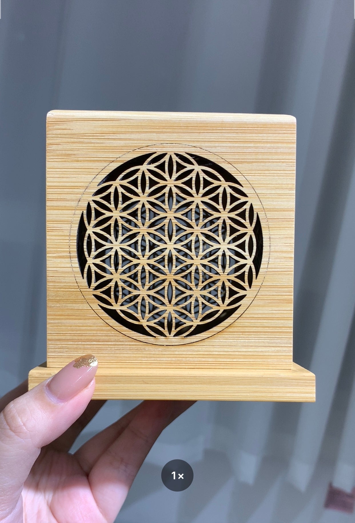 flower of life wooden box