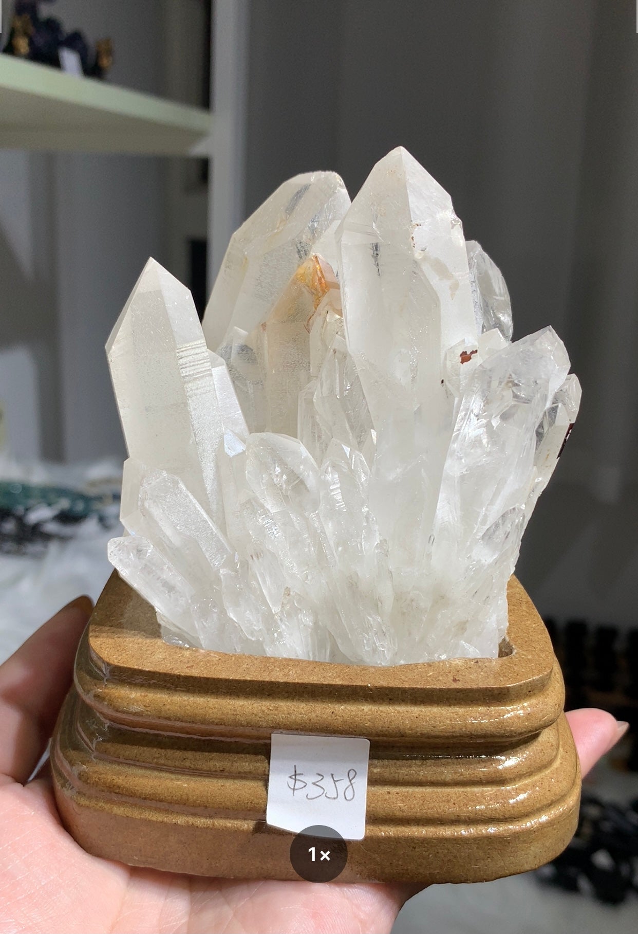 White Crystal Cluster #14